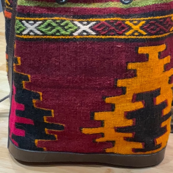 Boho southwest wool bag - Picture 3 of 9